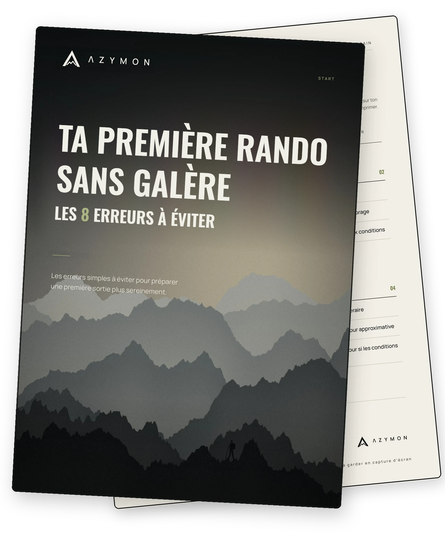 Couverture du guide « Ta première rando sans galère : les 8 erreurs à éviter »